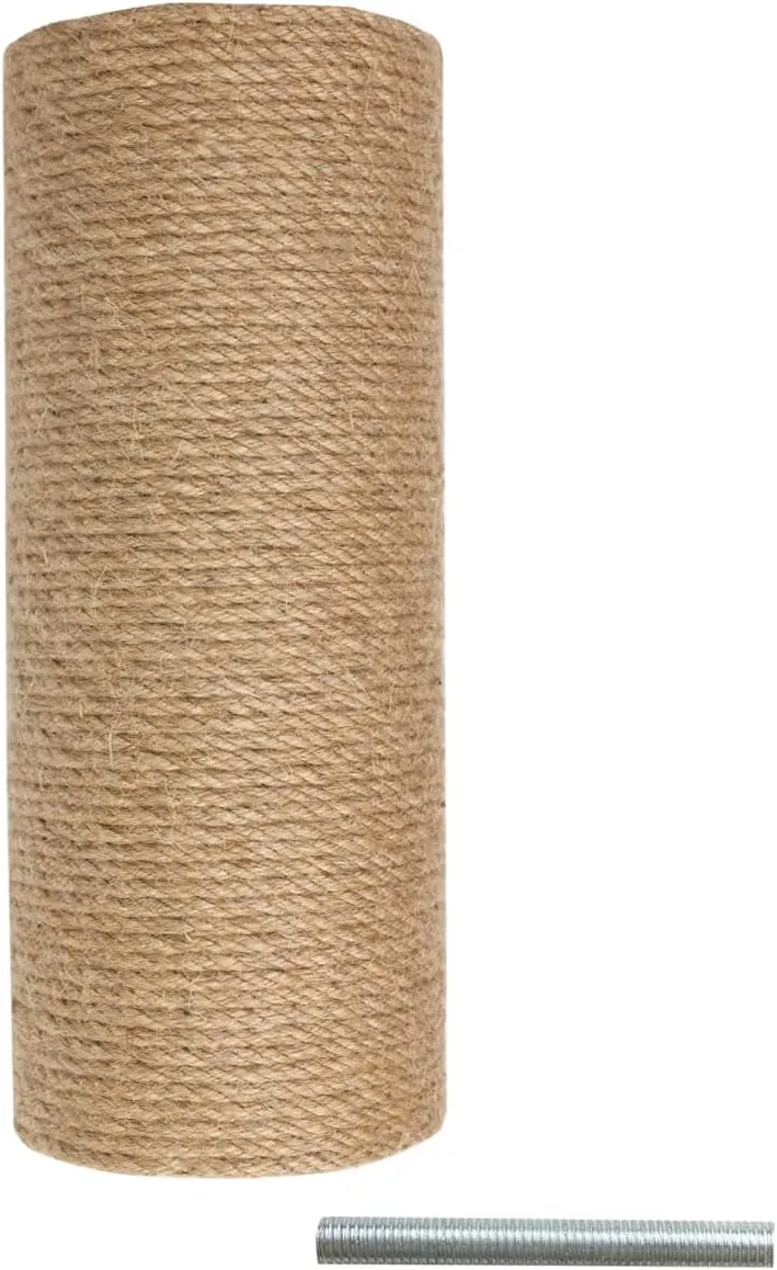 Replacement Cat Scratching Sisal Post Length 11.8in30cm Cat Tree Cat Scratching Post Extension Post with M10 Screw Replacement Cat Scratching Post Part