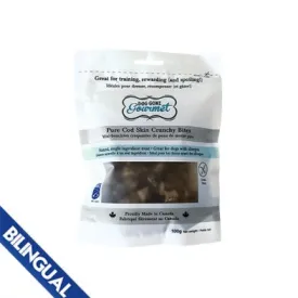 Rollover Dog Gone Gourmet Pure Cod Skin Crunchy Bites Dog Treat 100 gr
