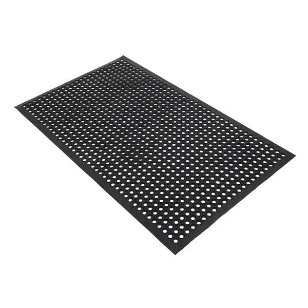 RONSHIN Rubber Floor Mat with Holes Non-slip Drainage Mat for Kitchen Restaurant Bar Bathroom