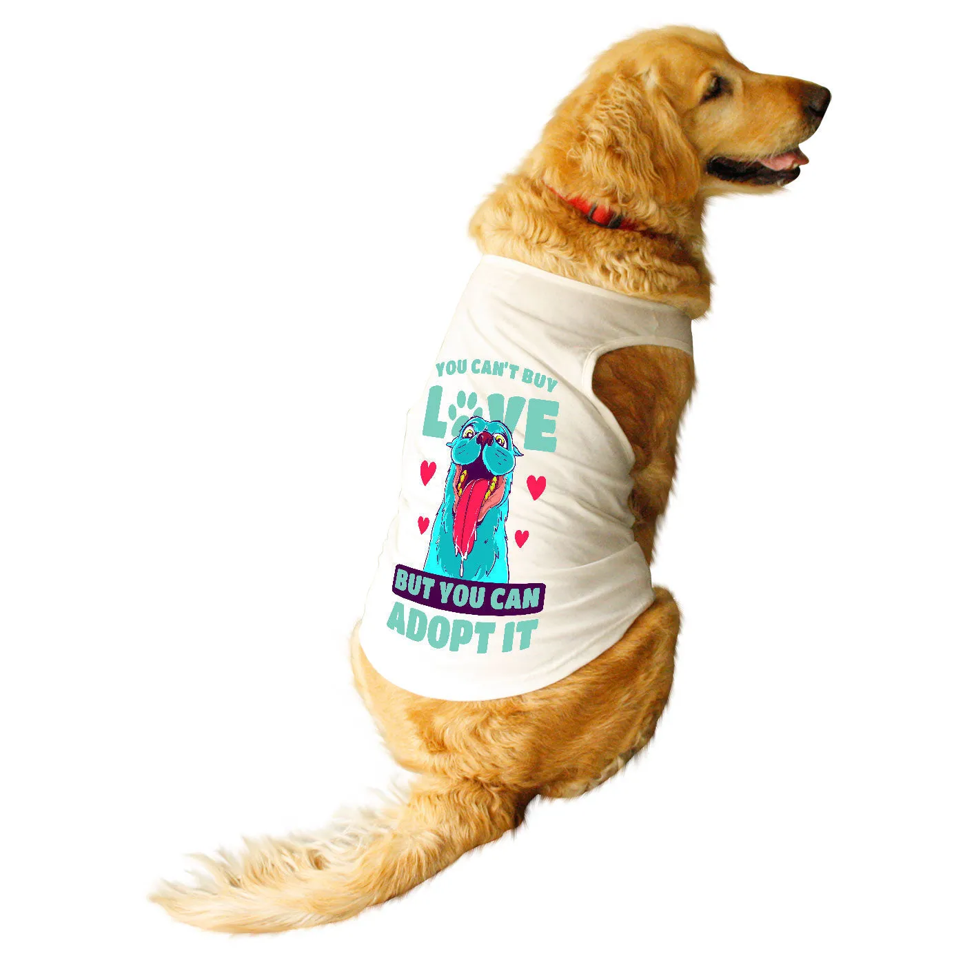 Ruse "Adopt Love" Printed Tank Dog Tee