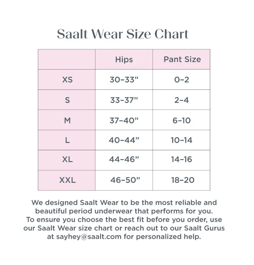 Saalt Period Underwear- Bikini- Leakproof, High Absorbency, Recycled