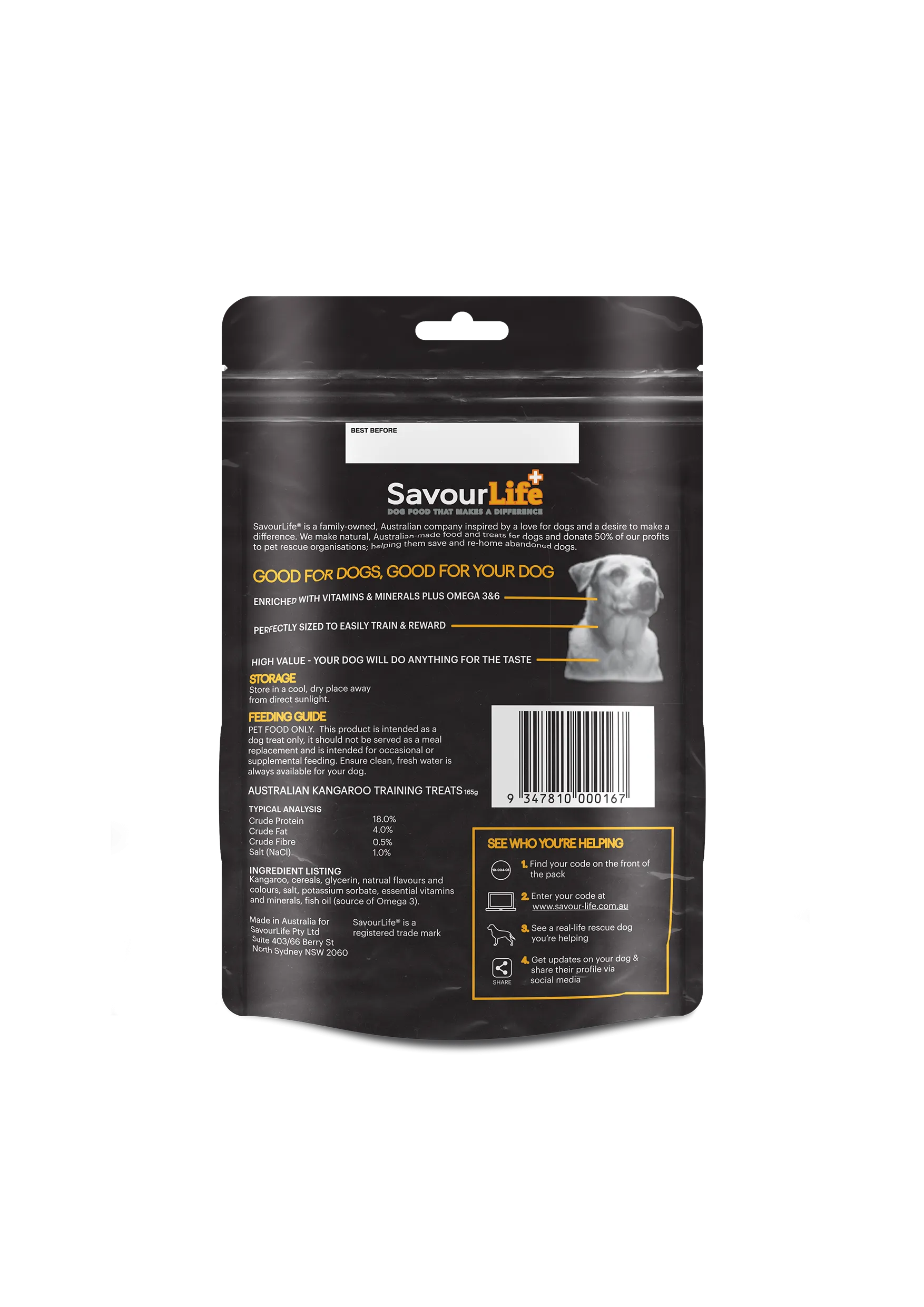 SavourLife - Australian Kangaroo Training Treats (165g)