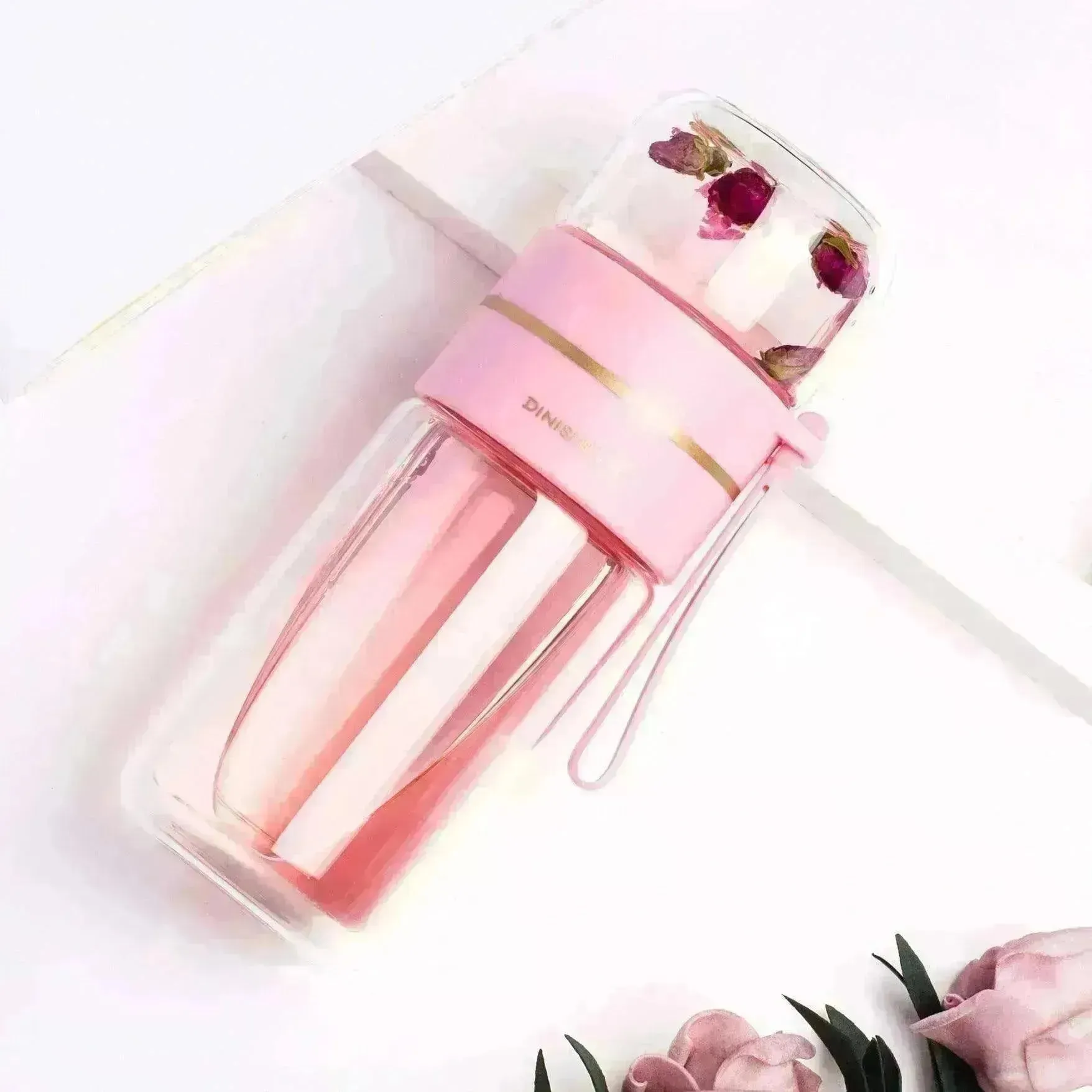 Tea Infuser Filter Separation Double Wall Glass Bottle
