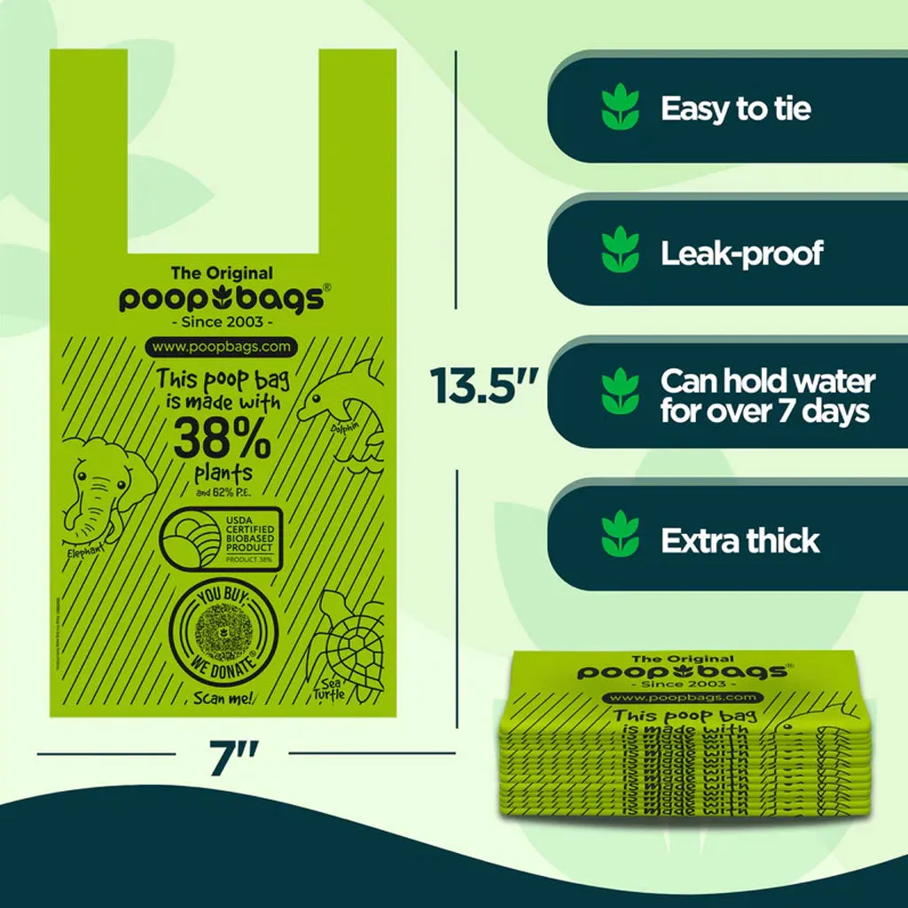 The Original Poop Bags Handle Tie Poop Bags, 120-count