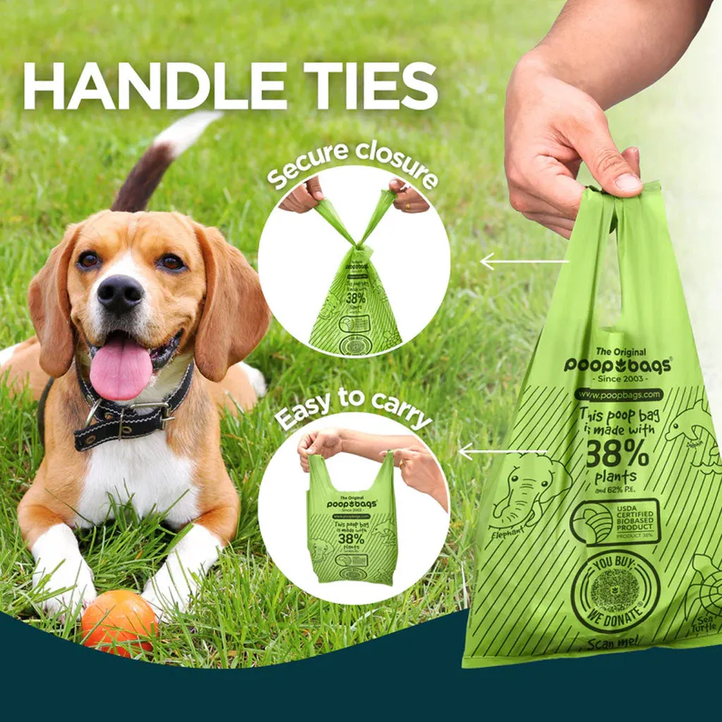 The Original Poop Bags Handle Tie Poop Bags, 120-count