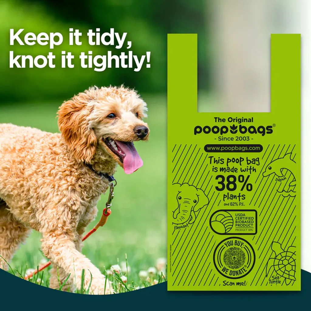The Original Poop Bags Handle Tie Poop Bags, 120-count