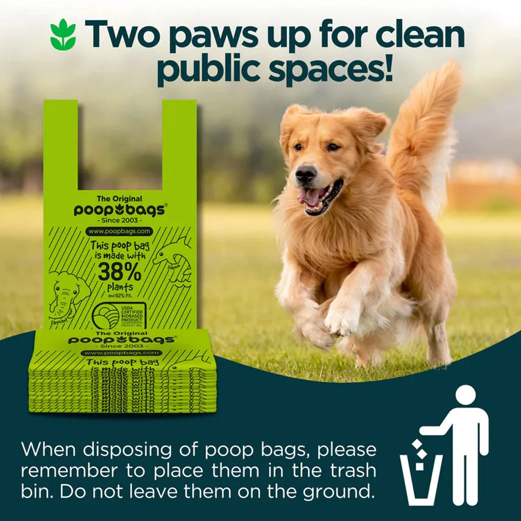 The Original Poop Bags Handle Tie Poop Bags, 120-count