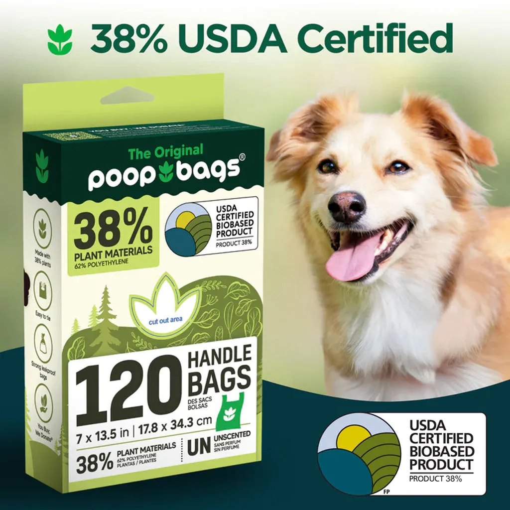 The Original Poop Bags Handle Tie Poop Bags, 120-count