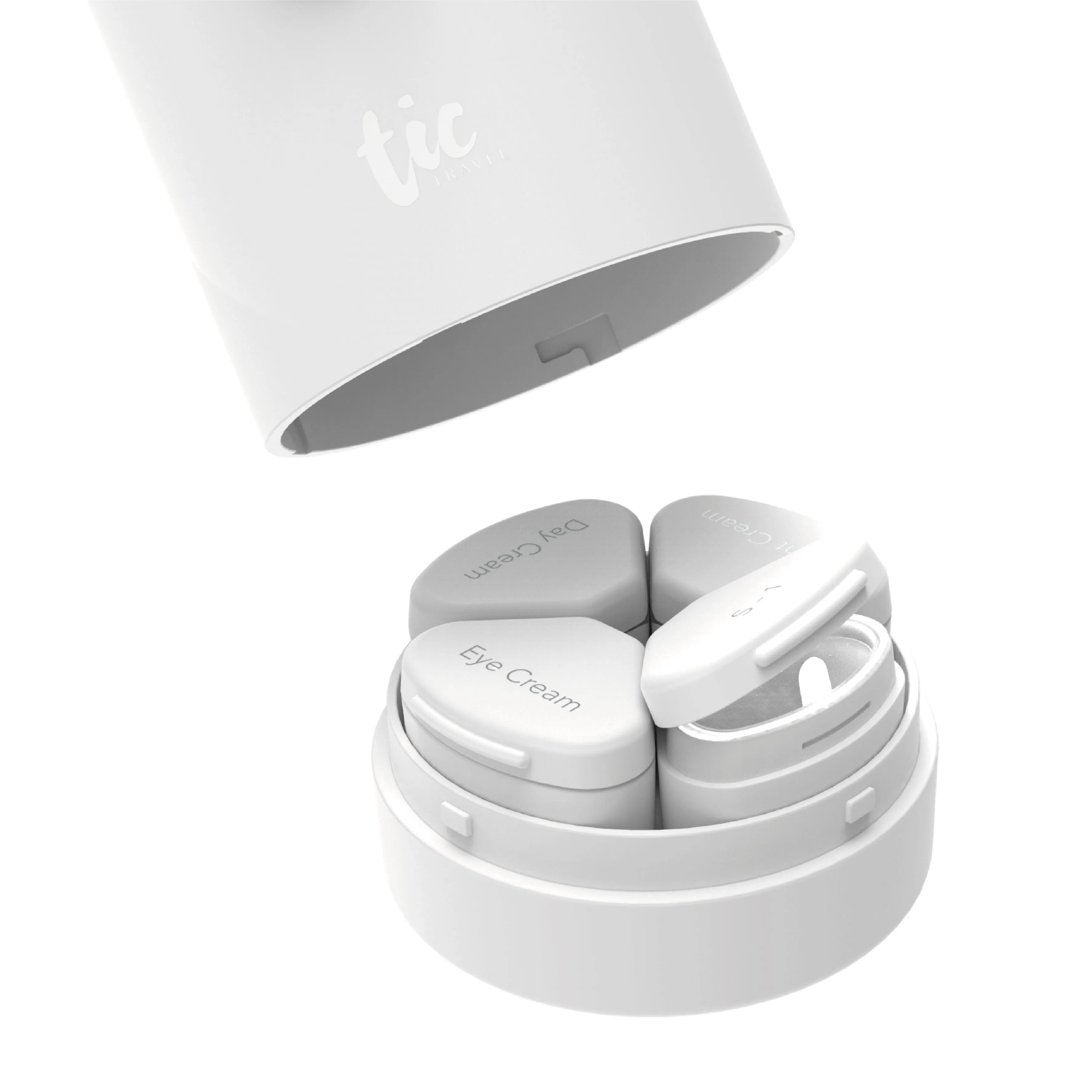 TIC Skin and Shower Set Bottle in Matte White Color