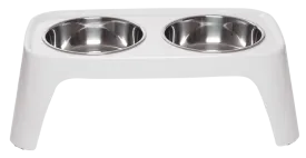 Totally Pooched Melamine Elevated Dog Feeder, Medium, 1.5 Cups Per Bowl, 4.5" High, 5 Colors