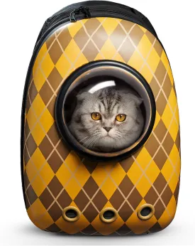 Travel Cat x Argylle Backpack Carrier - Airline Approved Cat Carrier for Small Cats, Kitten - Premium Argylle-Inspired Cat Backpack for Outdoor, Travel, Hiking (Argylle Replica Backpack)