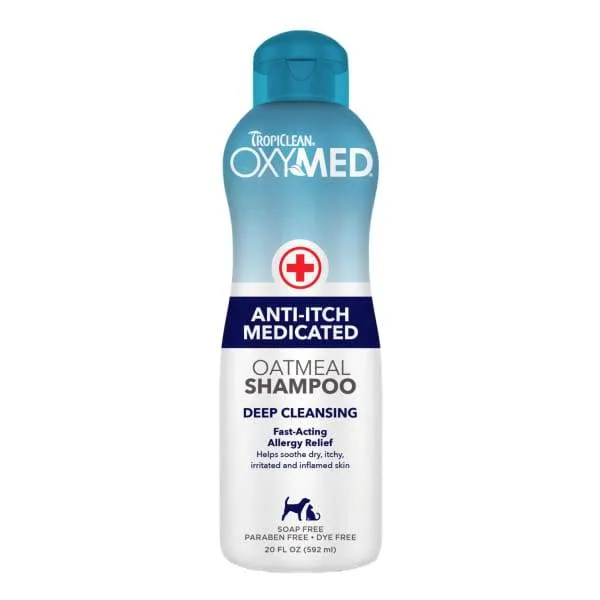 TropiClean OxyMed Anti-Itch Shampoo For Dogs & Cats 20oz