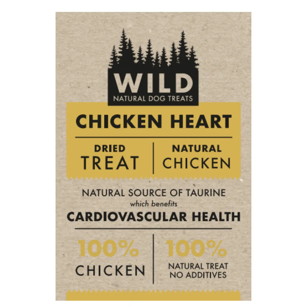Wild Natural Dog Treat - Chicken Hearts