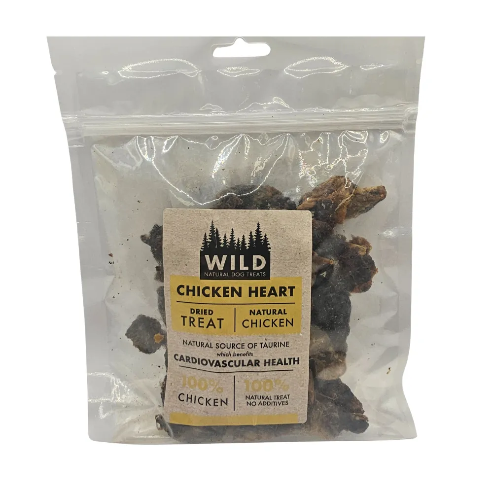 Wild Natural Dog Treat - Chicken Hearts