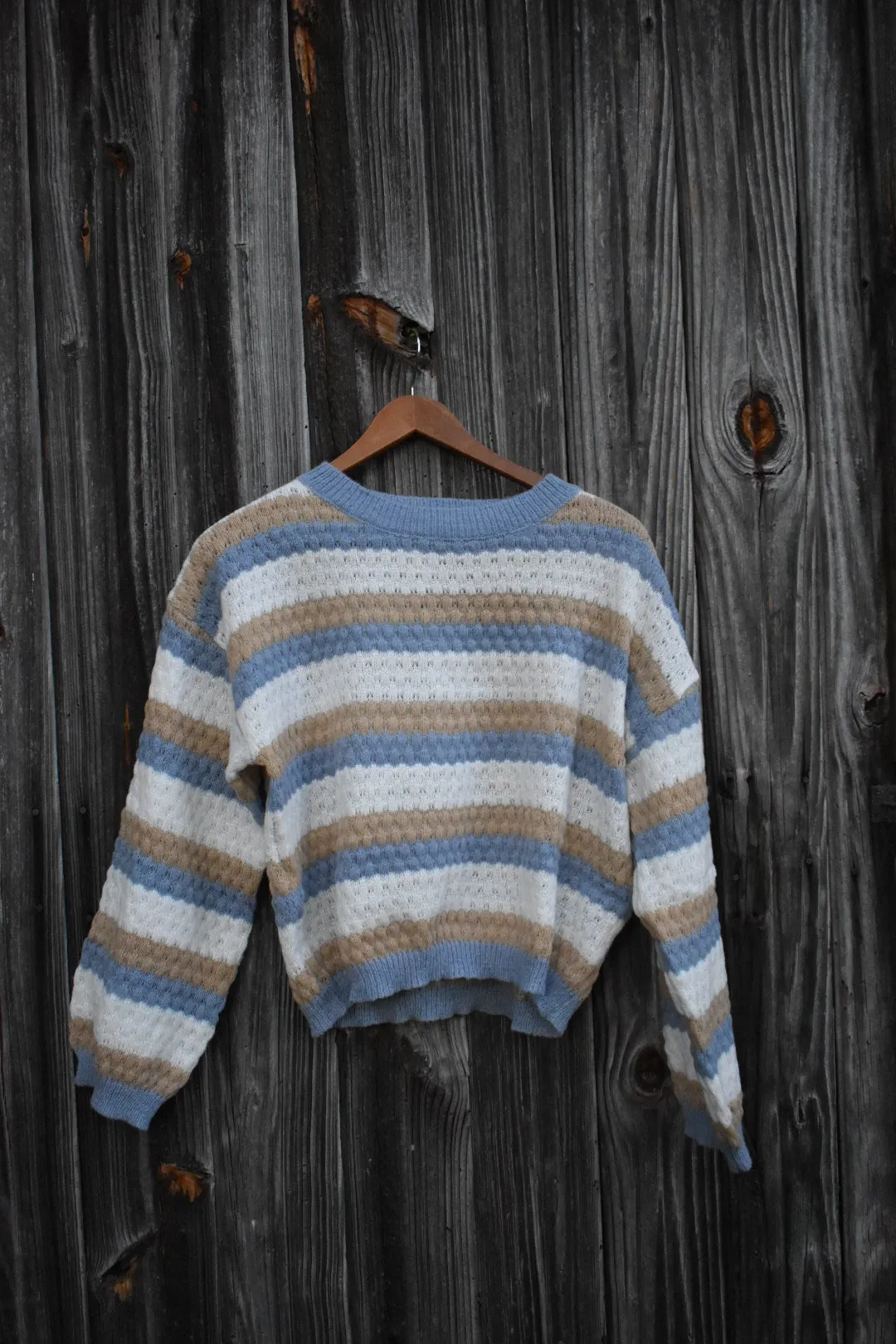 Women's Comfortable Striped Knitted Jumper with Patterned Style | Ideal for Autumn/Winter