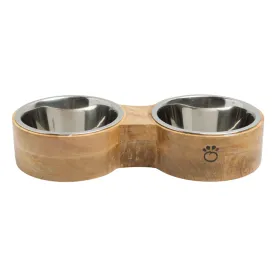 Wood & Metal Raised Feeder