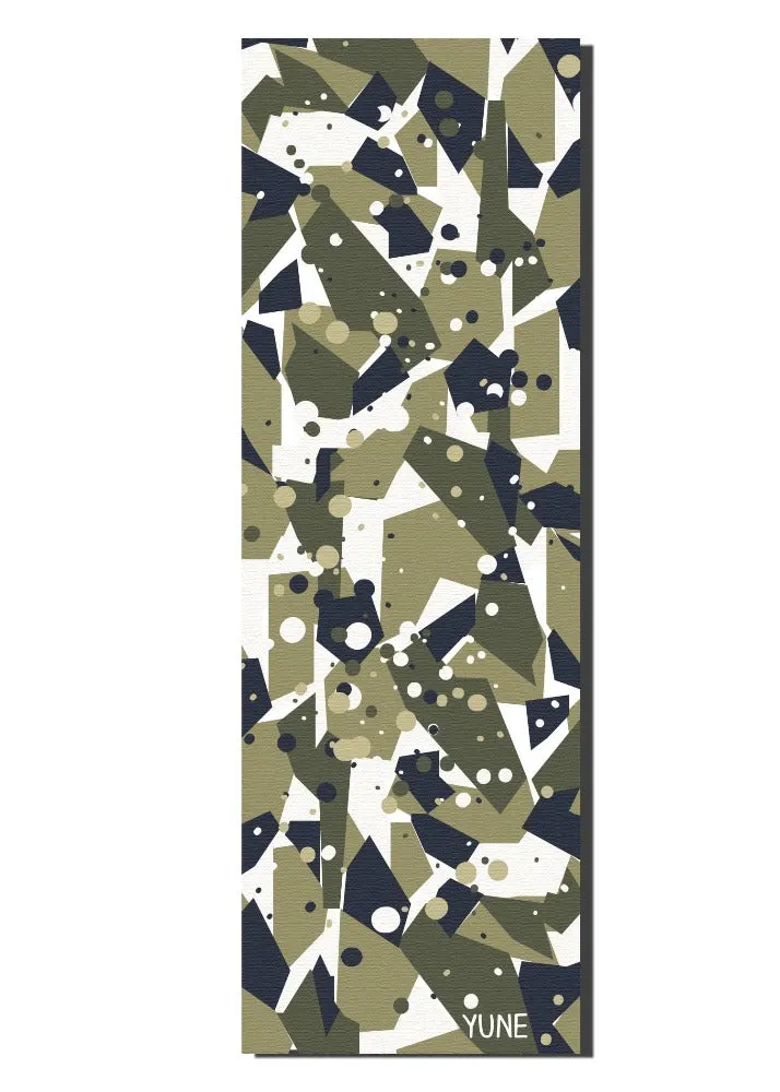 Yoga Mat | 6mm Thick | Green | Non-Slip | Eco Friendly | Yune Yoga | Granite