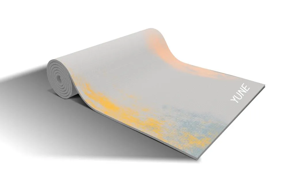 Yoga Mat | 6mm Thick | Grey | Non-Slip | Eco Friendly | Yune Yoga | AR18