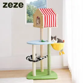 ZEZE 138 cm Large Farm Cat Tree